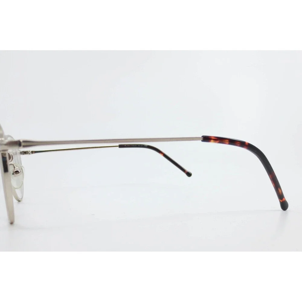 RL 301 Gold Round Metal Eyeglass Frames 43-21-140 Vintage Style Tortoise Tips